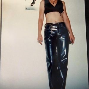 Todd Oldham Retro Coated Jeans Size 8